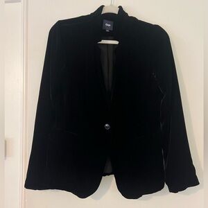 GAP Women's Black viscose/silk Blazer size 4 (SKU K128)